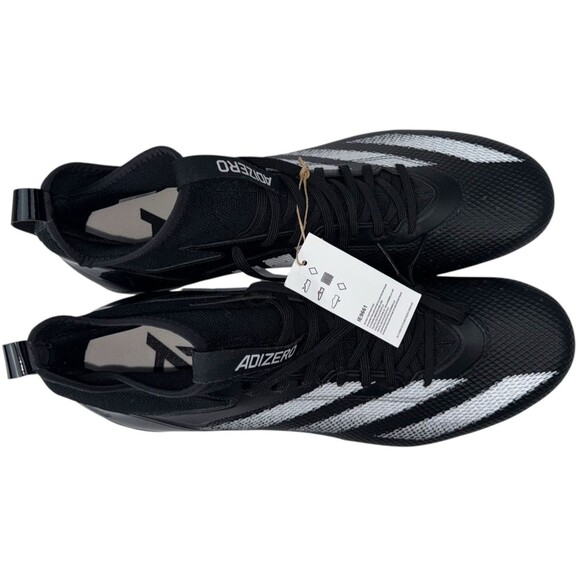 Adidas Mens Size 18 Adizero Impact Football Cleats Black IE9661 Athletic Shoes